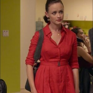 HD in Paris Rory Gilmore Linen Dress Anthropologie